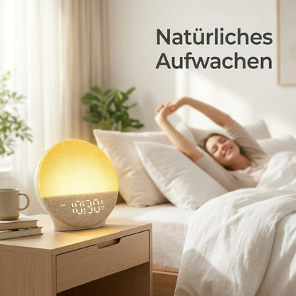 Sanft & erholt aufwachen: Premium 6-in-1 Sunrise Schlaf-Assistent